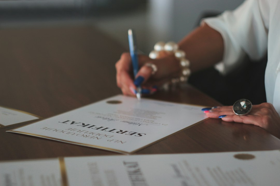 entrepreneur signing legal documents