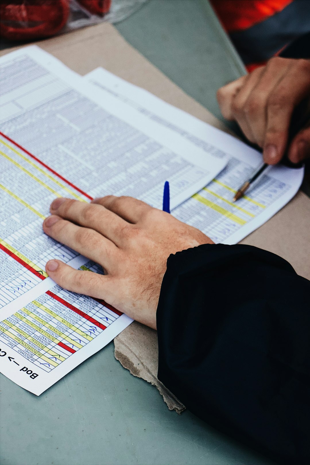 entrepreneur reviewing legal documents
