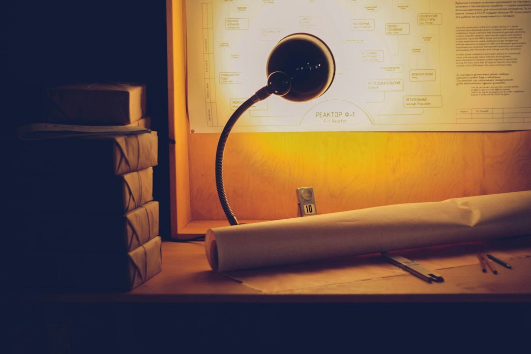 patent documents on desk